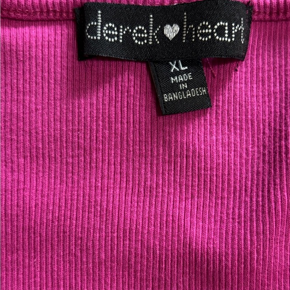 Derek Heart Magenta Tank Top Sz XL - Picture 7 of 8